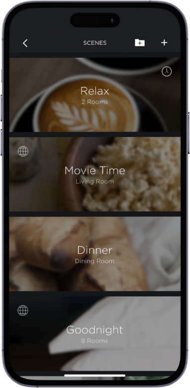 Smartphone app interface